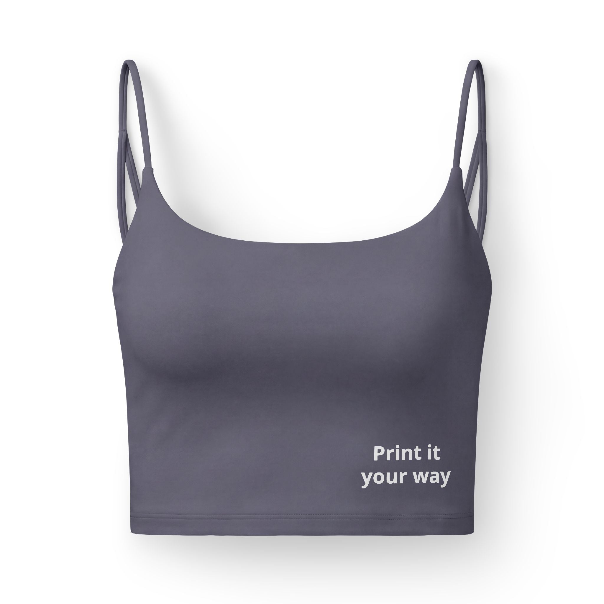 Women's Luxe Bra — Printed Crop Bralette "Print it your way"