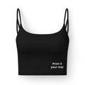 Women's Luxe Bra — Printed Crop Bralette "Print it your way"