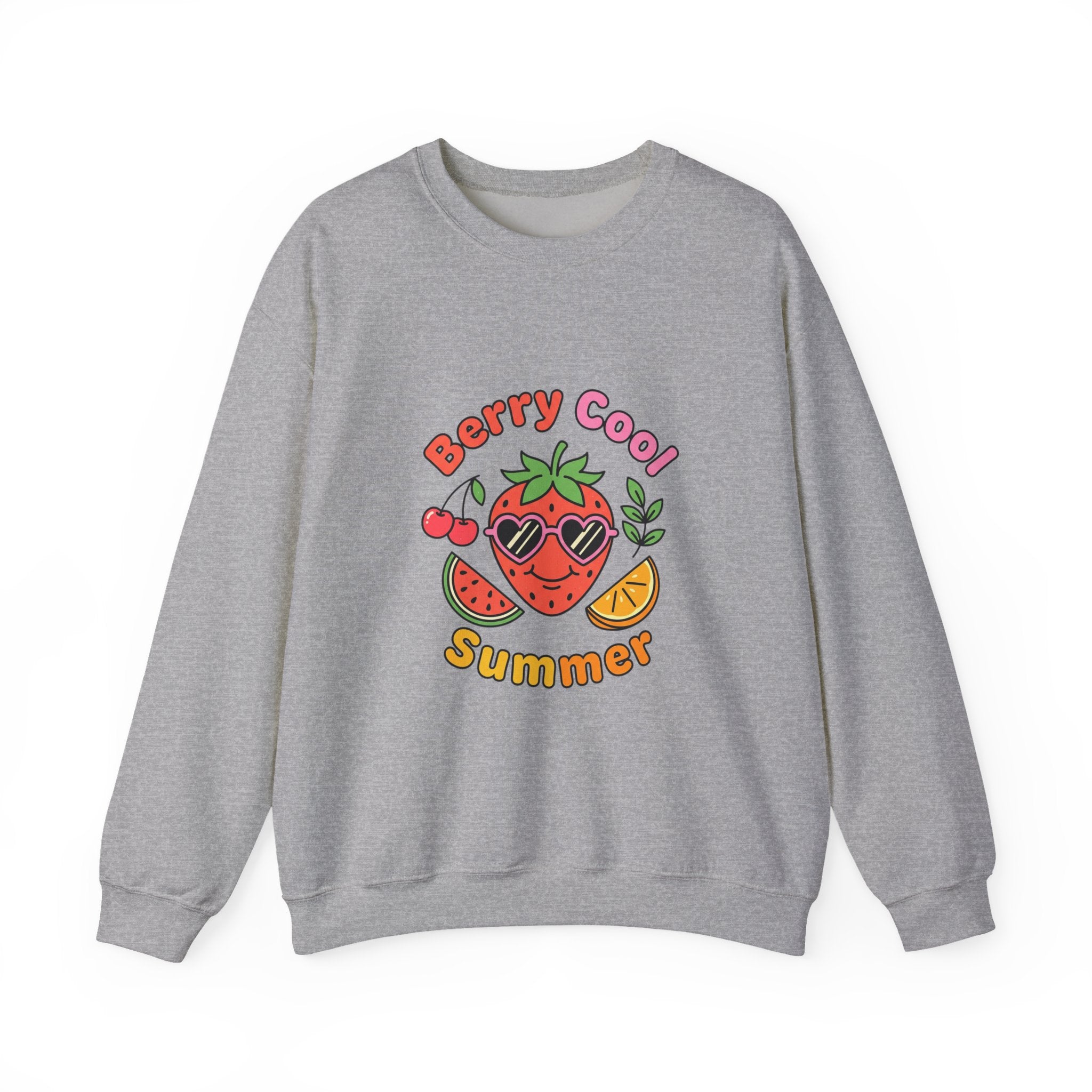 Berry Cool Summer Sweatshirt | strawberry, picnic aesthetic, cottagecore