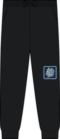 Tie-Dye Fleece Sweatpants — Cozy Casual Lounge Pants with ‘Live Your Vibe’ Patch