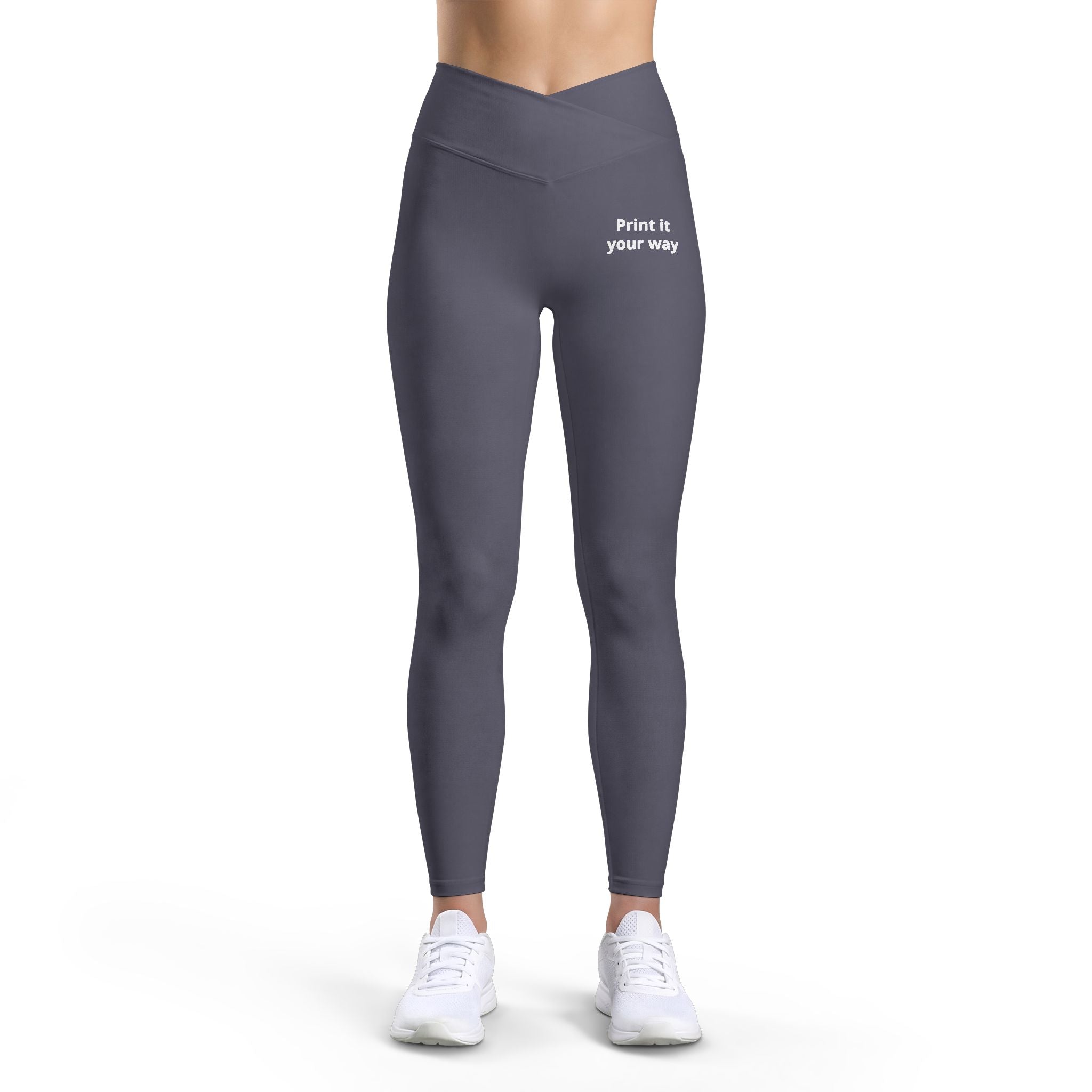 Women’s Luxe Leggings — Black “Print it your way” High-Waist Activewear