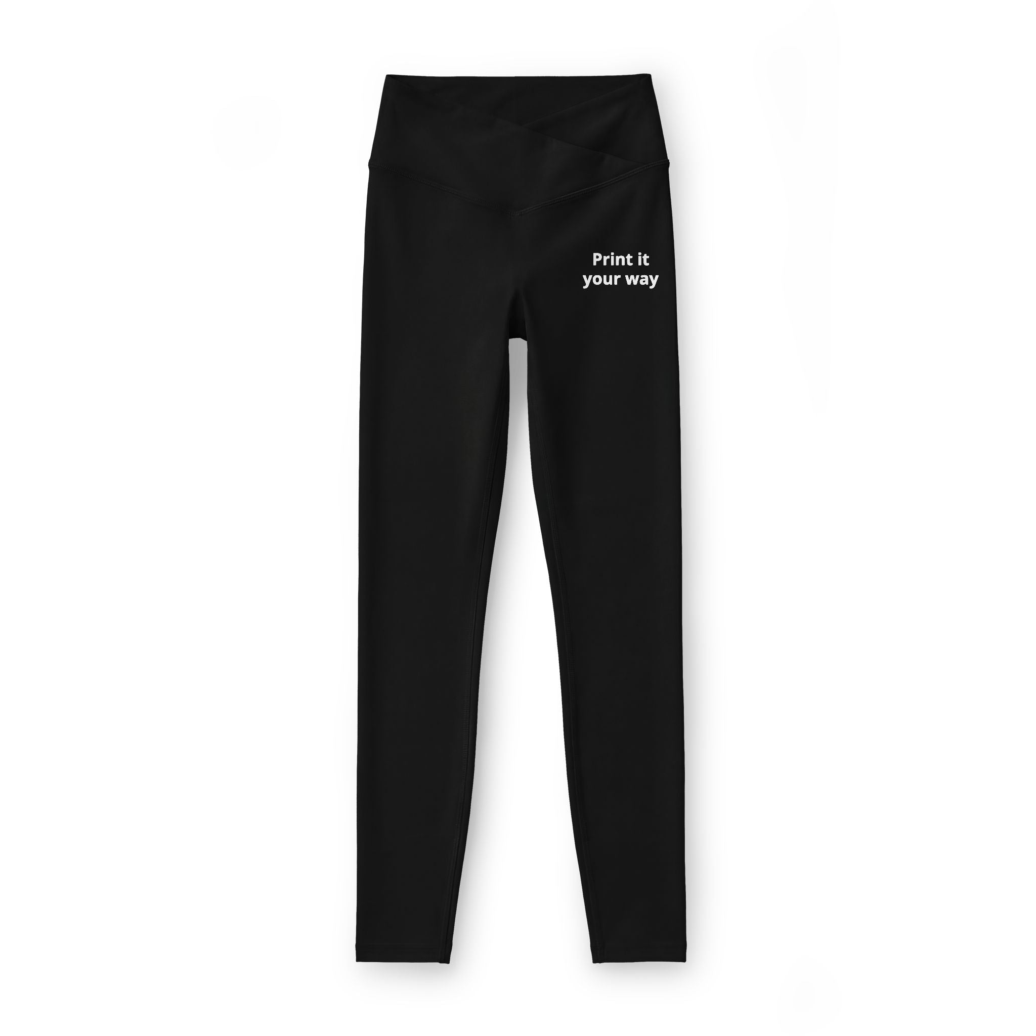 Women’s Luxe Leggings — Black “Print it your way” High-Waist Activewear