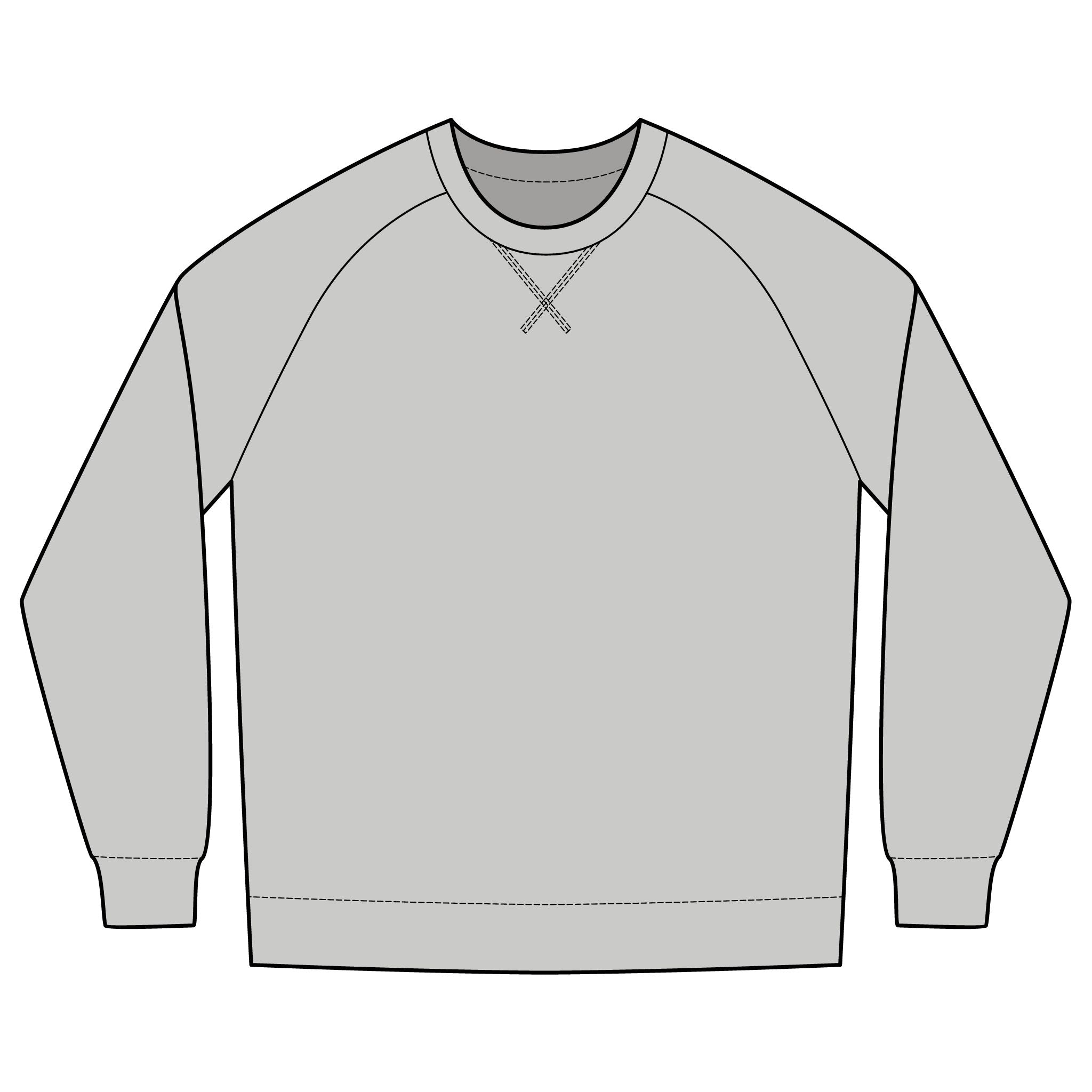 Timeless Logo Crewneck Sweatshirt — Minimal Classic French Terry