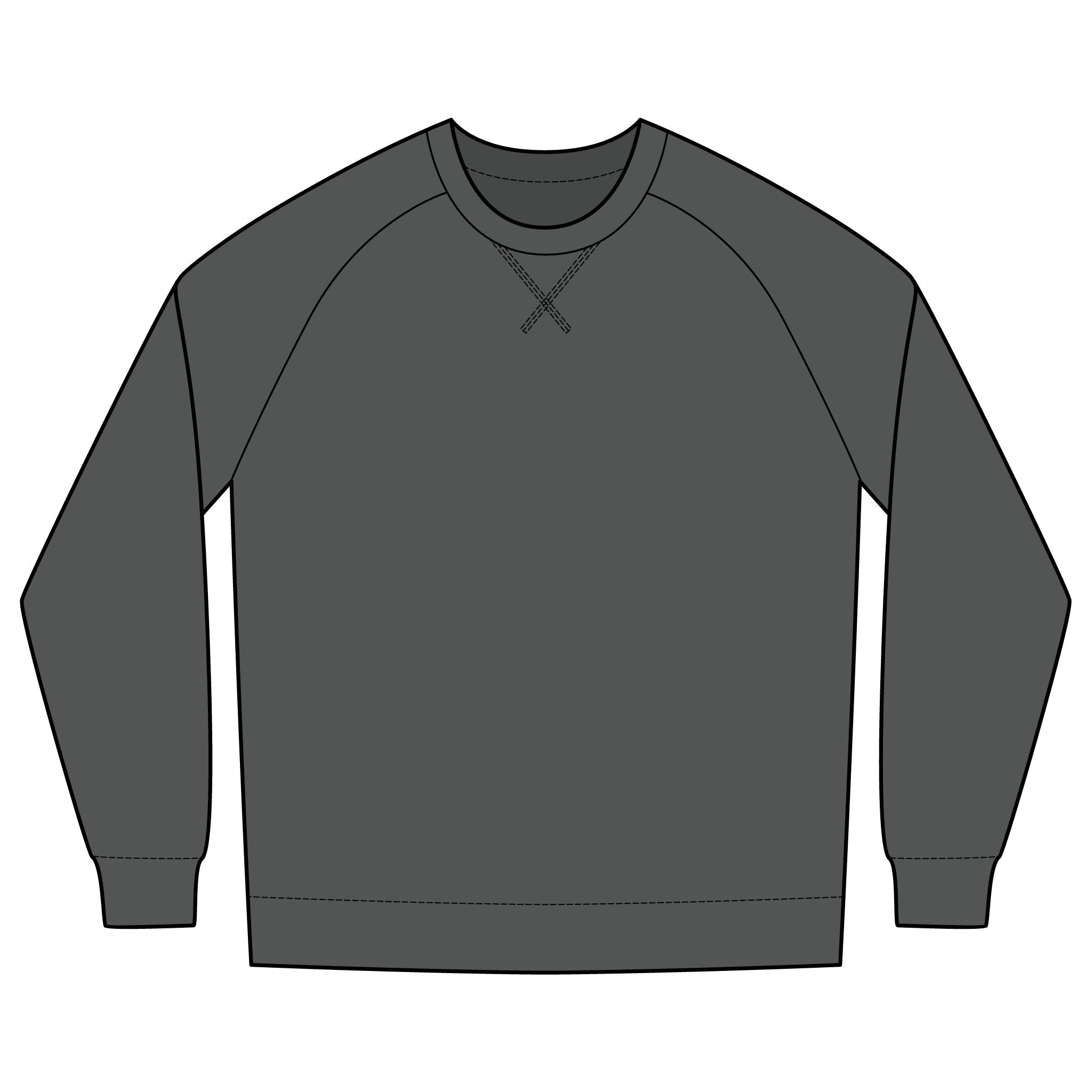 Timeless Logo Crewneck Sweatshirt — Minimal Classic French Terry