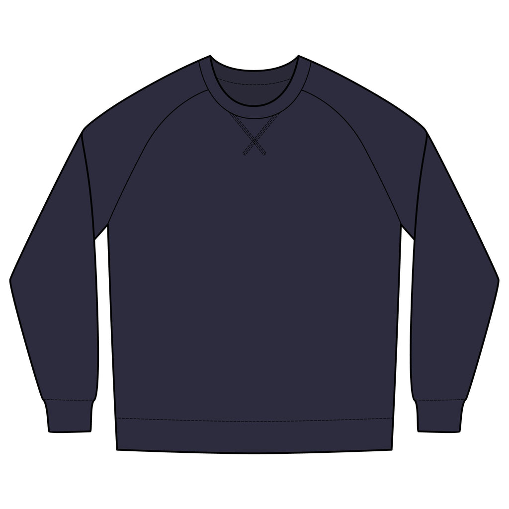Timeless Logo Crewneck Sweatshirt — Minimal Classic French Terry