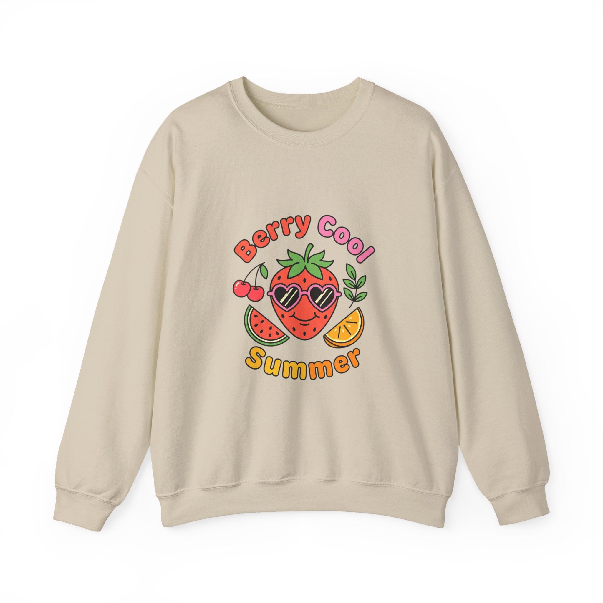 Berry Cool Summer Sweatshirt | strawberry, picnic aesthetic, cottagecore