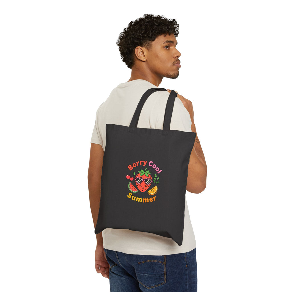 Berry Cool Summer Tote | strawberry, citrus farmers market picnic aesthetic