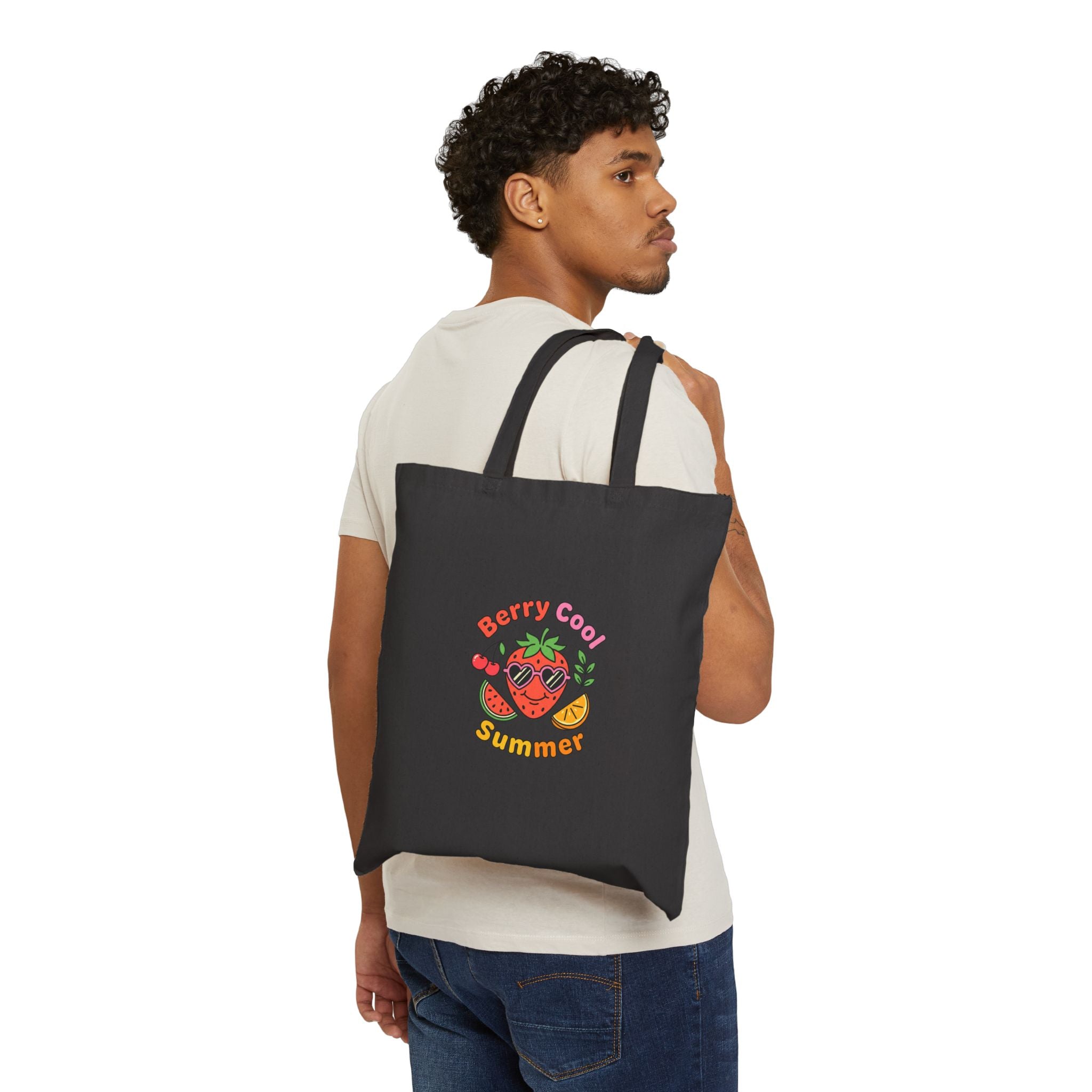Berry Cool Summer Tote | strawberry, citrus farmers market picnic aesthetic