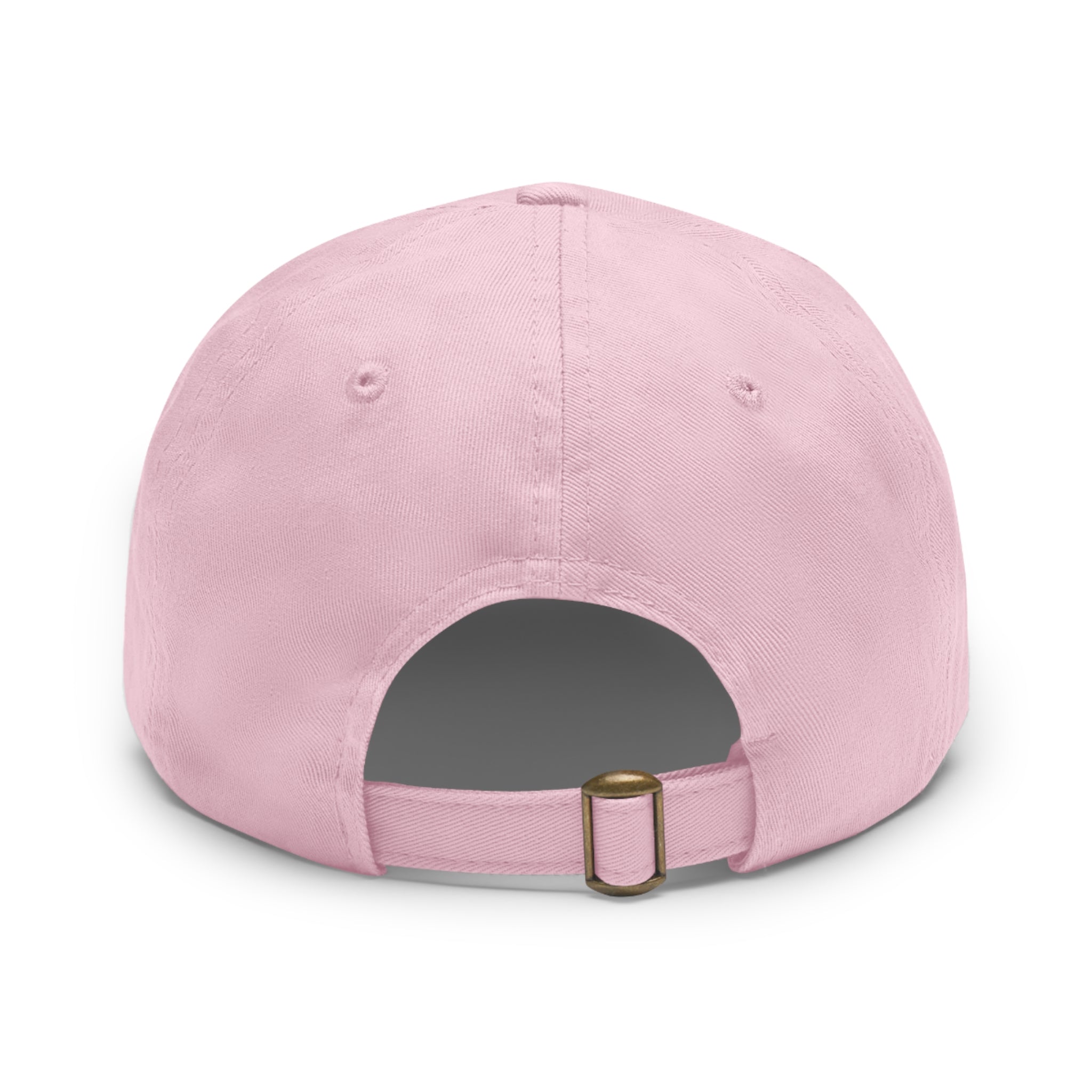Pink Dad Hat with Leather Patch — 'Hard to Stop' Golfer Graphic Cap