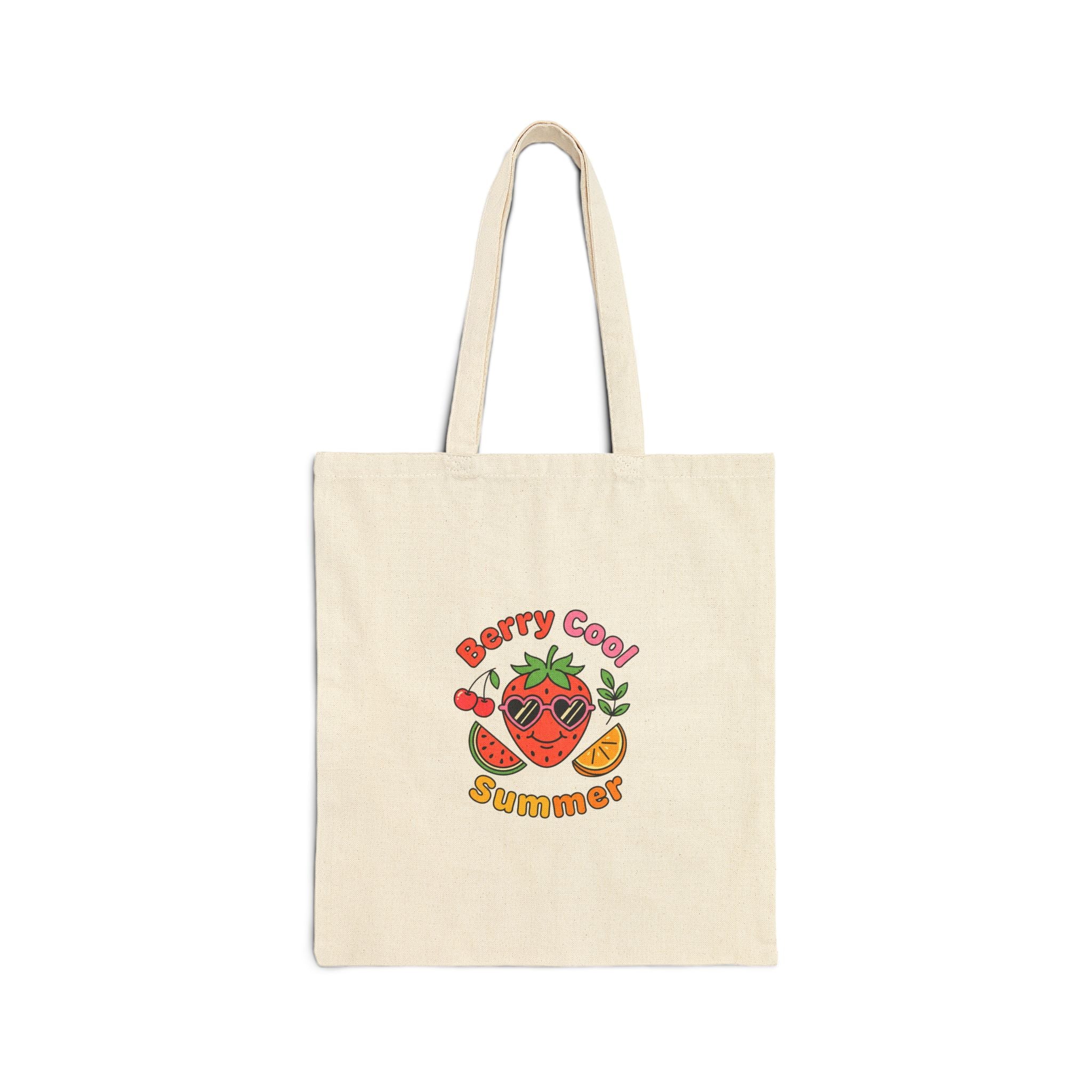 Berry Cool Summer Tote | strawberry, citrus farmers market picnic aesthetic