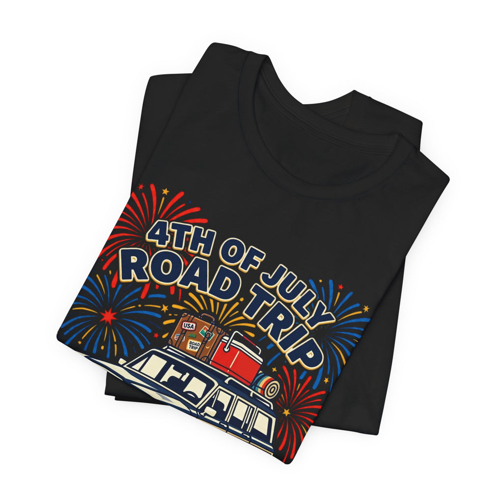 4th of July Road Trip Tee | vintage USA, red white blue Americana