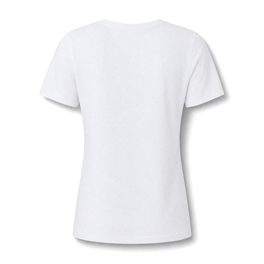 In Me Not On Me V-Neck Tee — Women's Empowerment Heart Graphic