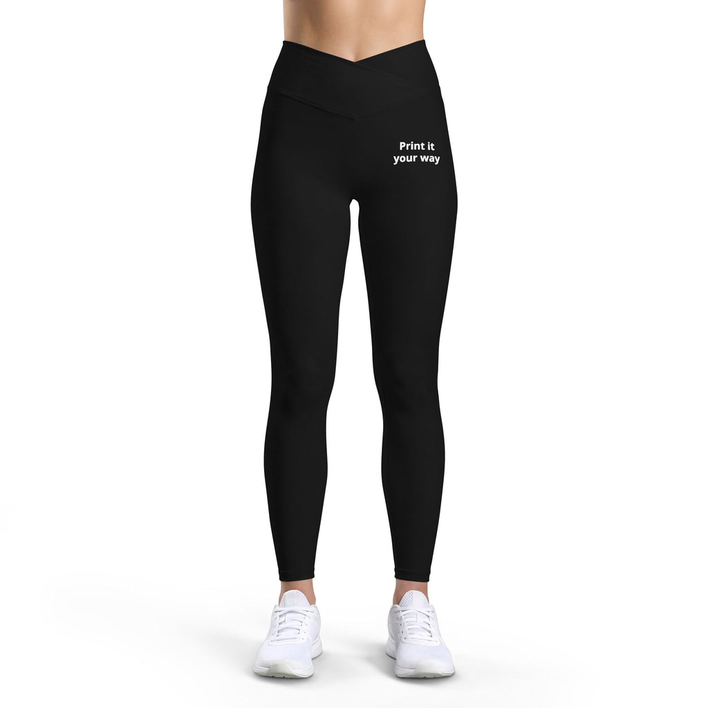 Women’s Luxe Leggings — Black “Print it your way” High-Waist Activewear