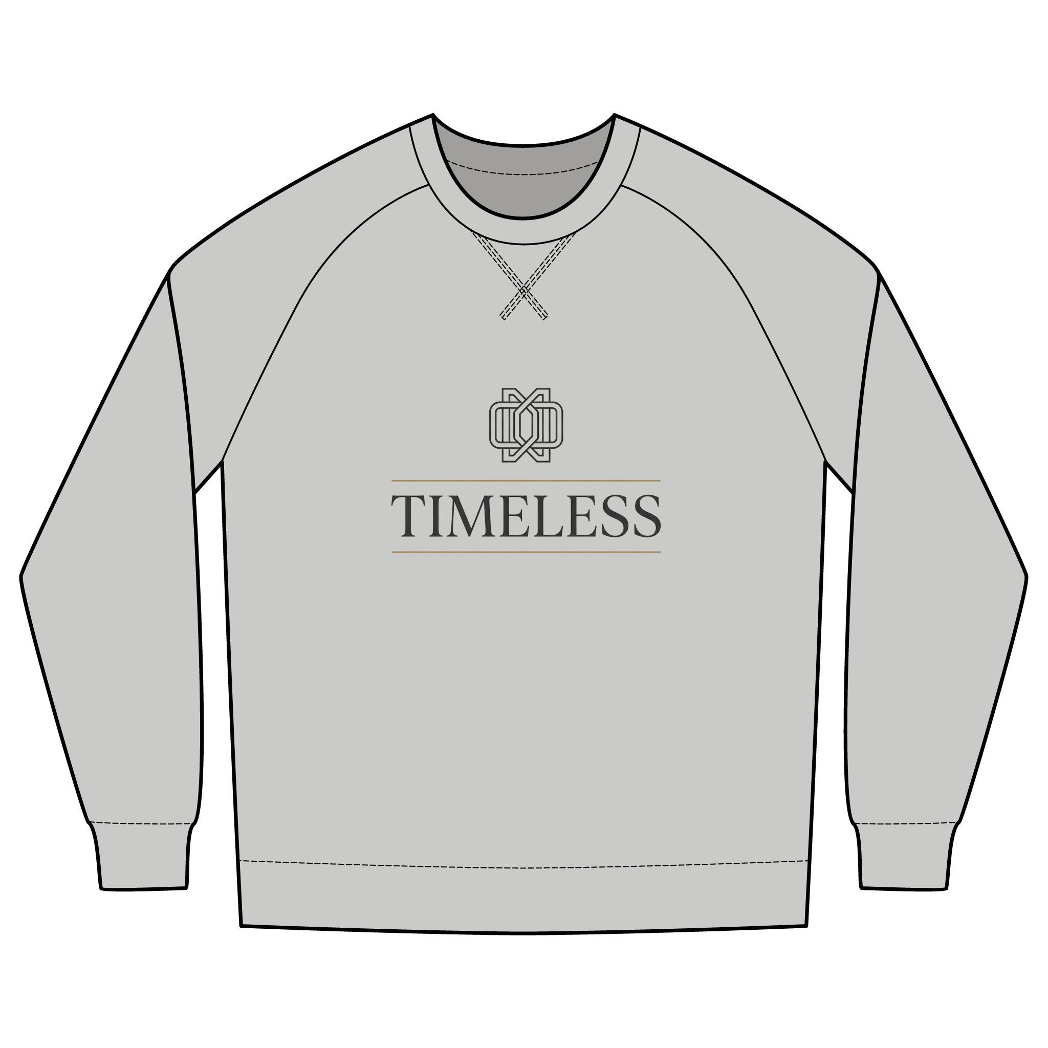 Timeless Logo Crewneck Sweatshirt — Minimal Classic French Terry