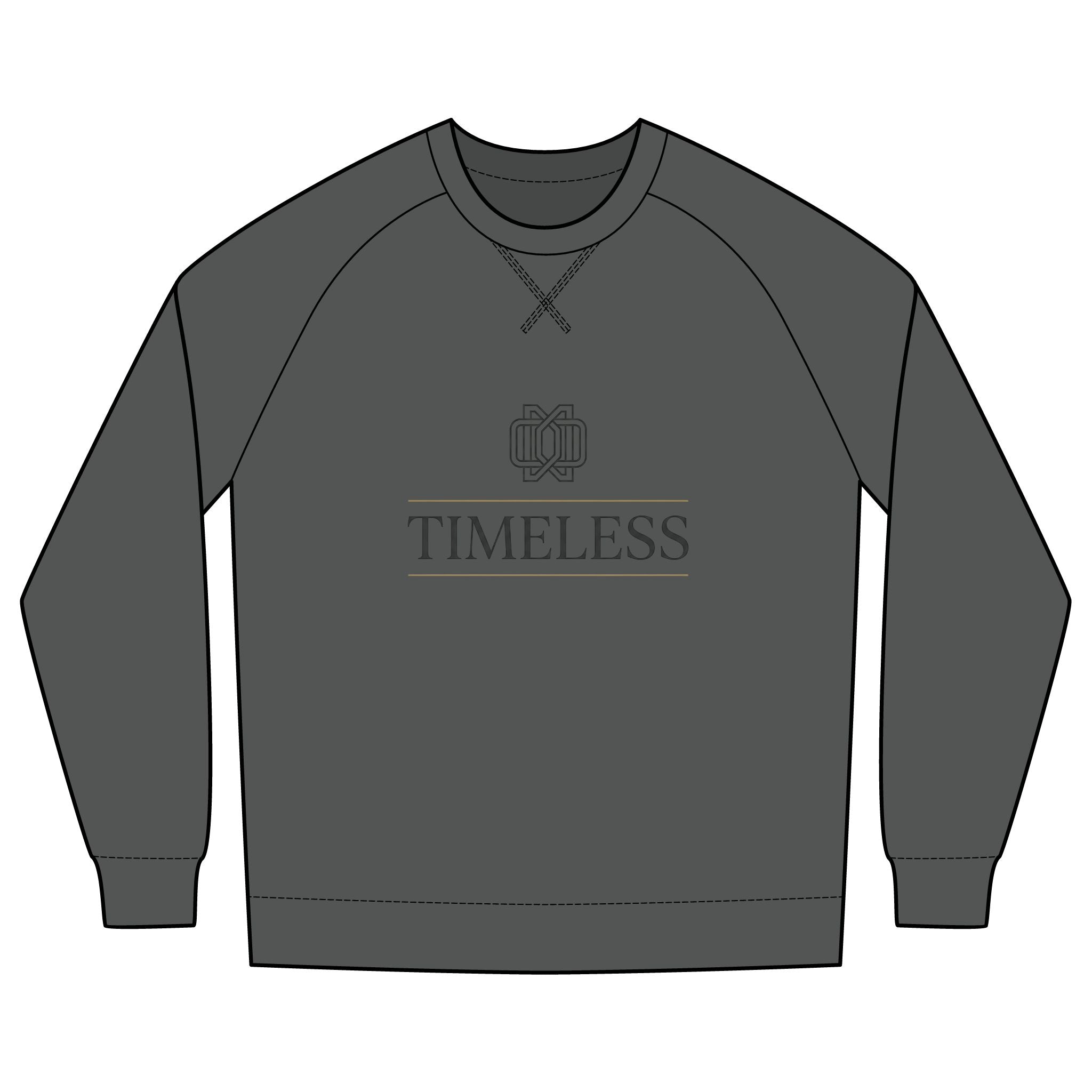 Timeless Logo Crewneck Sweatshirt — Minimal Classic French Terry