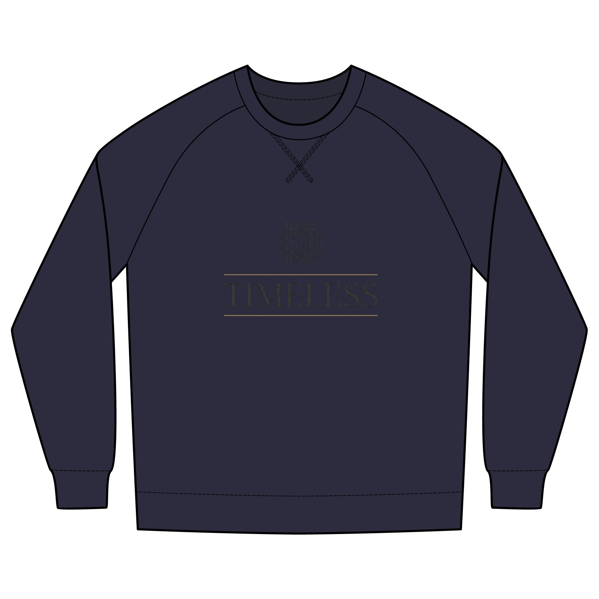 Timeless Logo Crewneck Sweatshirt — Minimal Classic French Terry